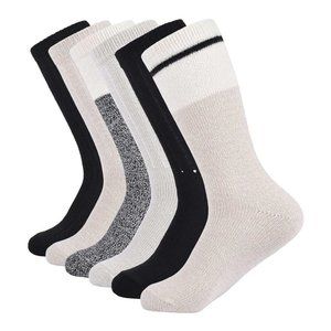 NWT Lucky Brand Womens Super Soft Boot Socks 5 Pairs Size 5-10 Colors $50 FFF162